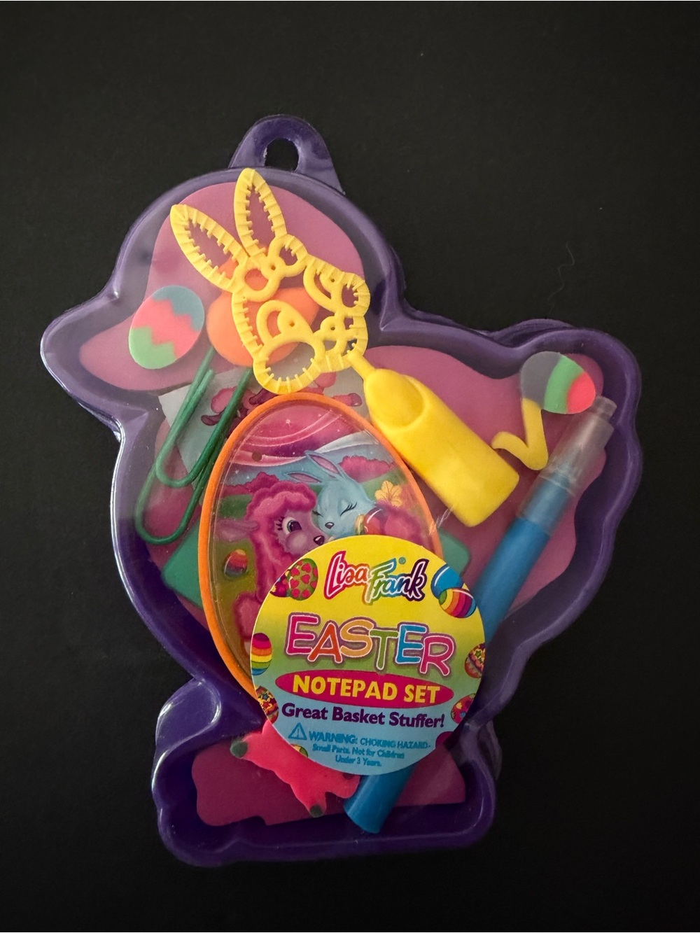 Lisa Frank Easter Notepad Set — Purple, Pink, Yellow, Blue